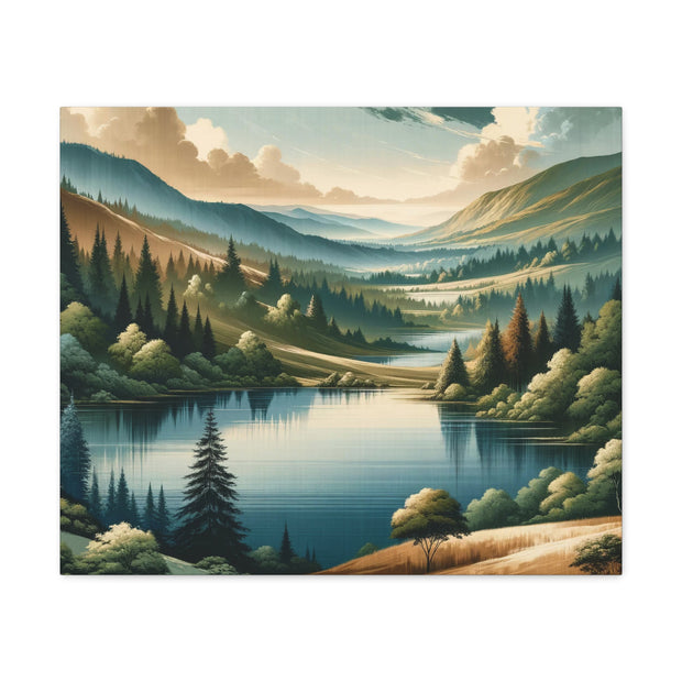 Tranquil Vista" - Detailed Landscape Art