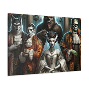 Gothic Gathering: An Enigmatic Court Canvas Gallery Wraps