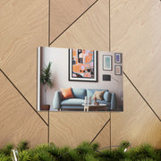 Abstract Art and Couch Canvas Gallery Wraps