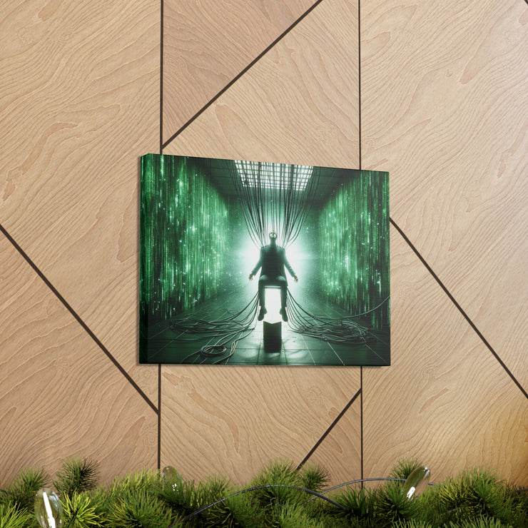 Cyber Ascension: Digital Dawn" Canvas Gallery Wraps