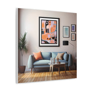 Abstract Art and Couch Canvas Gallery Wraps