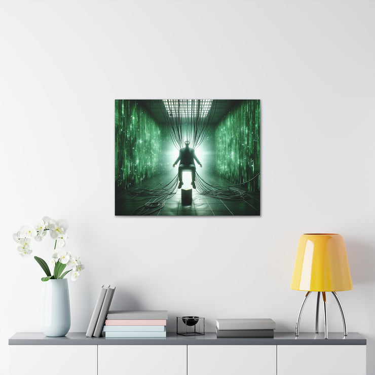 Cyber Ascension: Digital Dawn" Canvas Gallery Wraps