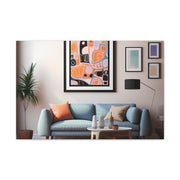 Abstract Art and Couch Canvas Gallery Wraps