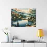 Tranquil Vista" - Detailed Landscape Art