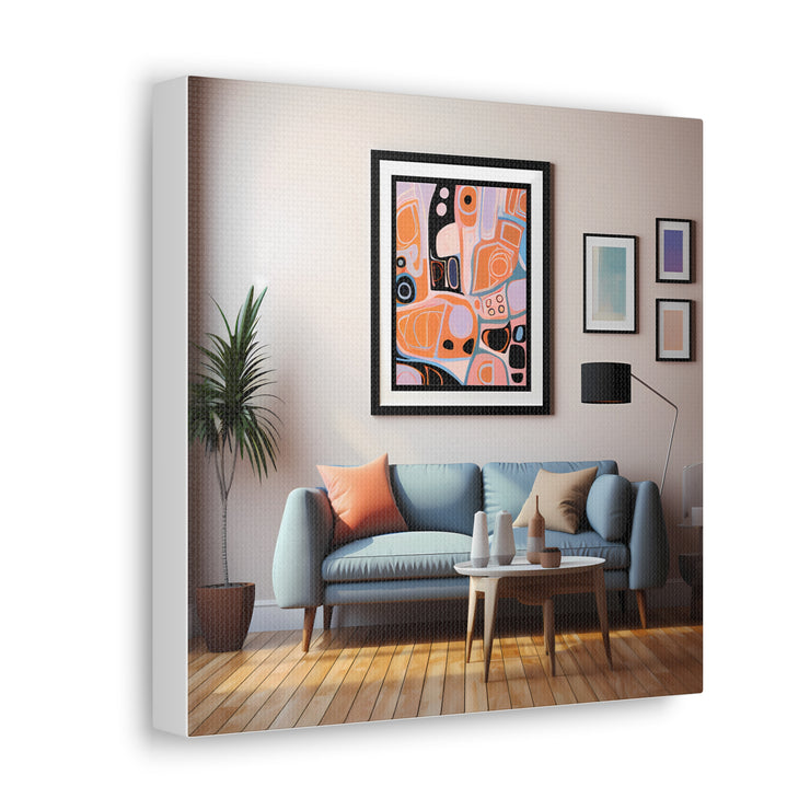 Abstract Art and Couch Canvas Gallery Wraps