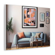 Abstract Art and Couch Canvas Gallery Wraps