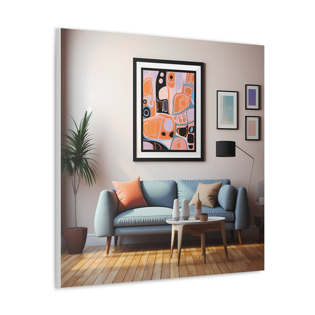 Abstract Art and Couch Canvas Gallery Wraps