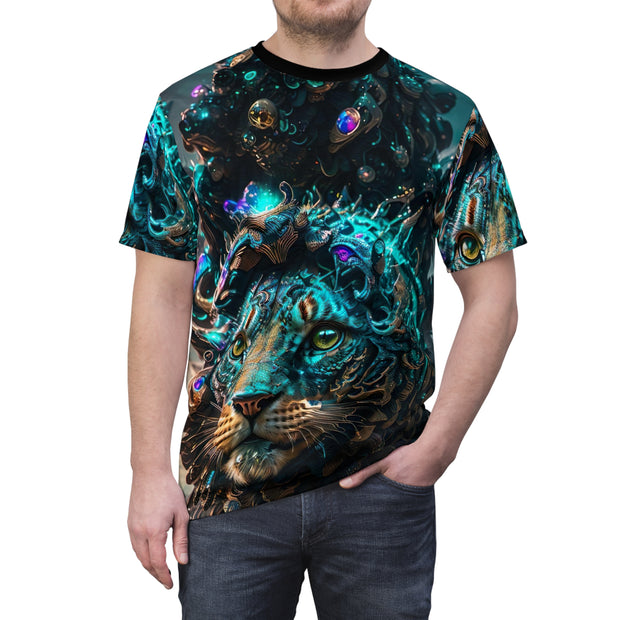 Aurora Lion Unisex Cut & Sew Tee (AOP)