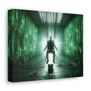 Cyber Ascension: Digital Dawn" Canvas Gallery Wraps