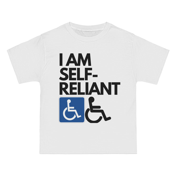 I am Self- Reliant Wheelchair Handy Capable Beefy-T®  Short-Sleeve T-Shirt