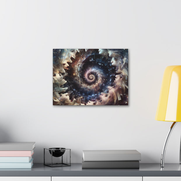 Hypnotic Whirlpool, Fragmented Portraits Canvas Gallery Wraps