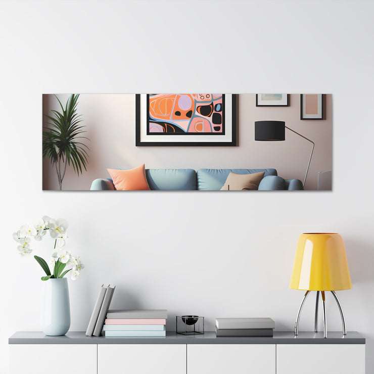 Abstract Art and Couch Canvas Gallery Wraps