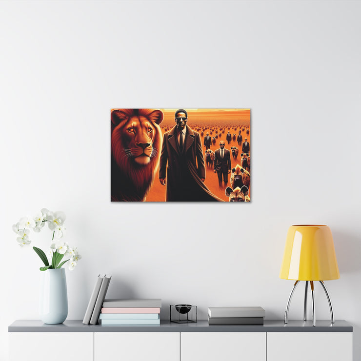 Leadership Unleashed: The Vanguard and the King - Artistic Canvas Print