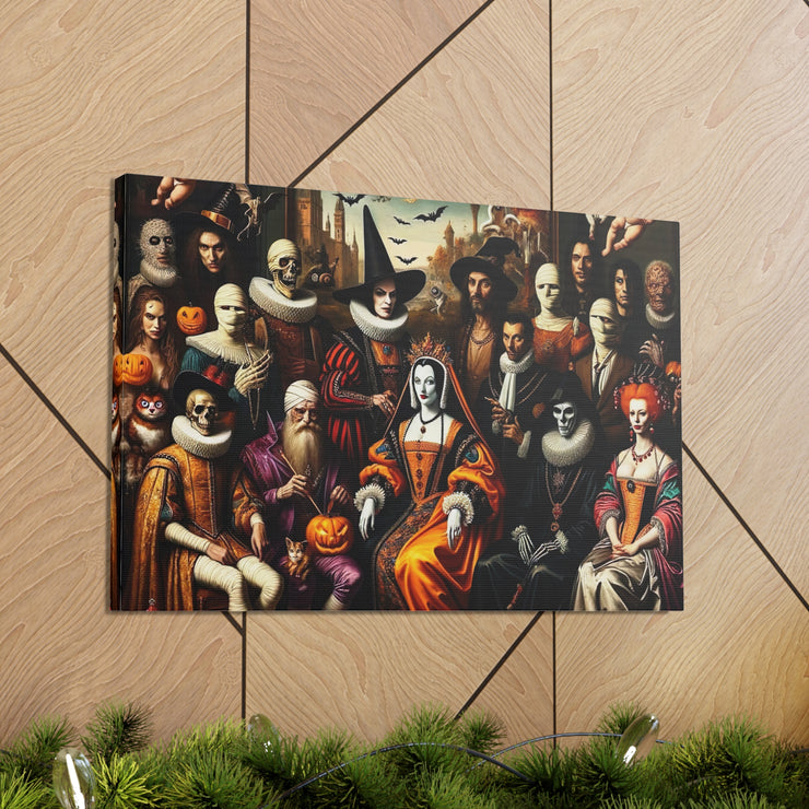 Masquerade of Shadows: An All Hallows' Eve Court Canvas Gallery Wraps