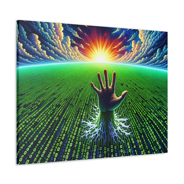 Binary Horizon Canvas Gallery Wraps