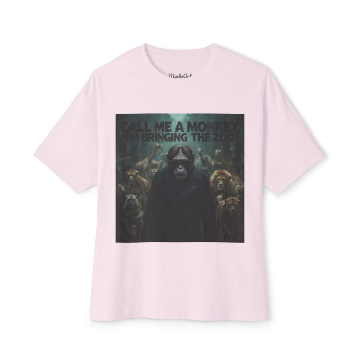 Call Me a Monkey, I’m Bringing the Zoo – Statement Tee by Mucho Art
