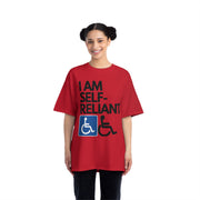 I am Self- Reliant Wheelchair Handy Capable Beefy-T®  Short-Sleeve T-Shirt