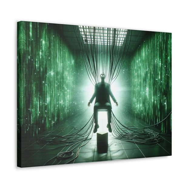 Cyber Ascension: Digital Dawn" Canvas Gallery Wraps