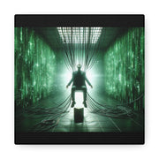 Cyber Ascension: Digital Dawn" Canvas Gallery Wraps