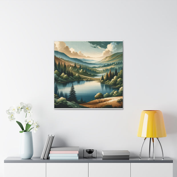 Tranquil Vista" - Detailed Landscape Art