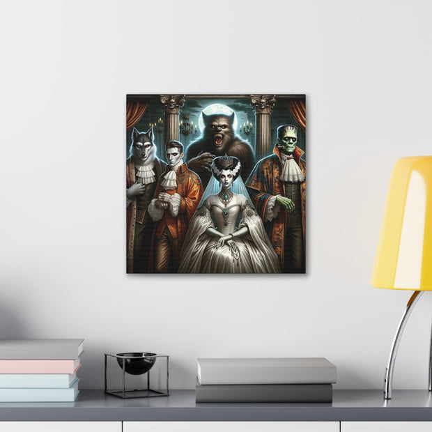 Gothic Gathering: An Enigmatic Court Canvas Gallery Wraps