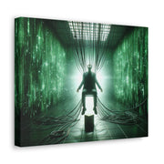 Cyber Ascension: Digital Dawn" Canvas Gallery Wraps