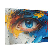 Vivid Gaze: Impasto Spectrum Eye