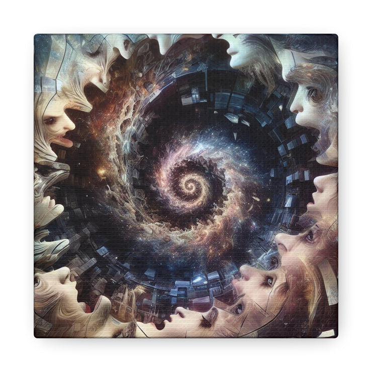 Hypnotic Whirlpool, Fragmented Portraits Canvas Gallery Wraps