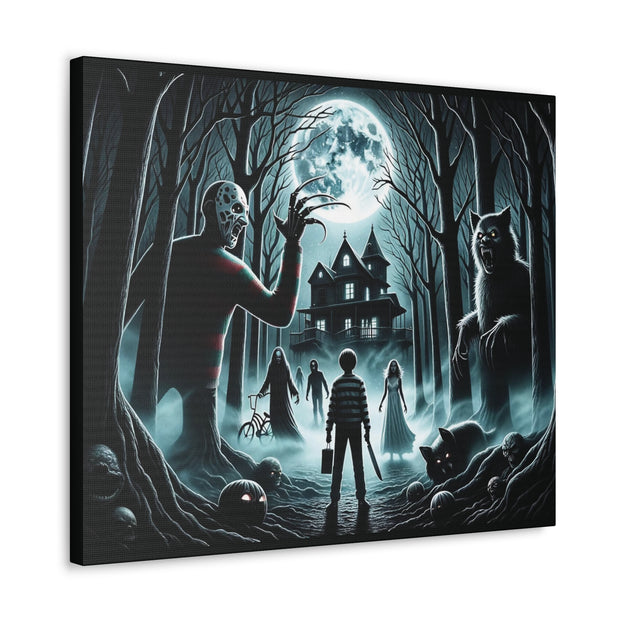 Scariest Movie Mashup Digital Art Canvas Gallery Wraps