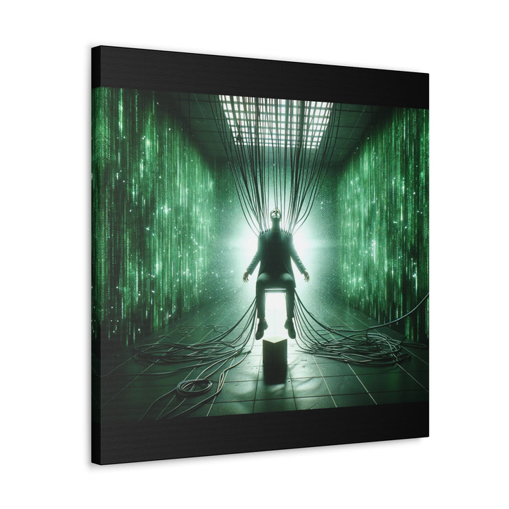 Cyber Ascension: Digital Dawn" Canvas Gallery Wraps