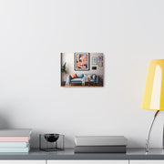 Abstract Art and Couch Canvas Gallery Wraps