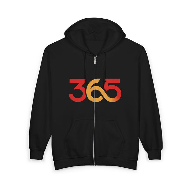 FBA Economy: 365 Strong Zip-Up Hoodie — Circulate the Power, Build the Legacy