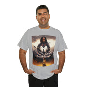 Afro Futuristic Man Unisex Heavy Cotton Tee