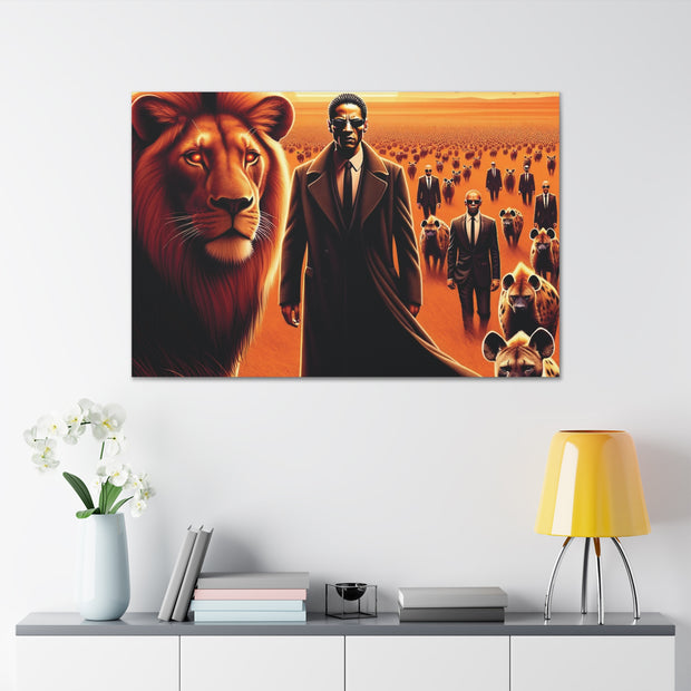 Leadership Unleashed: The Vanguard and the King - Artistic Canvas Print