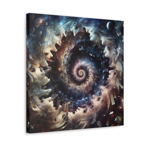 Hypnotic Whirlpool, Fragmented Portraits Canvas Gallery Wraps