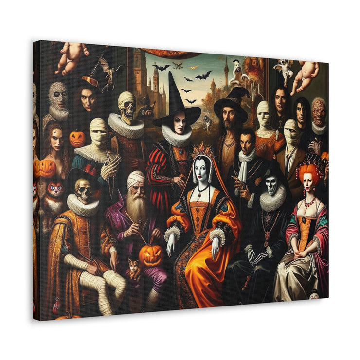 Masquerade of Shadows: An All Hallows' Eve Court Canvas Gallery Wraps