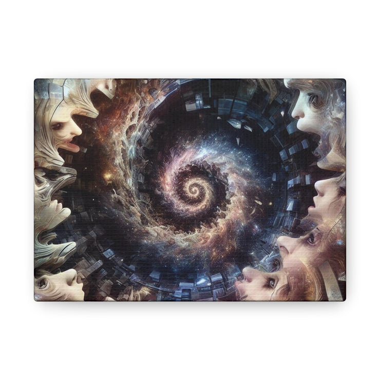 Hypnotic Whirlpool, Fragmented Portraits Canvas Gallery Wraps