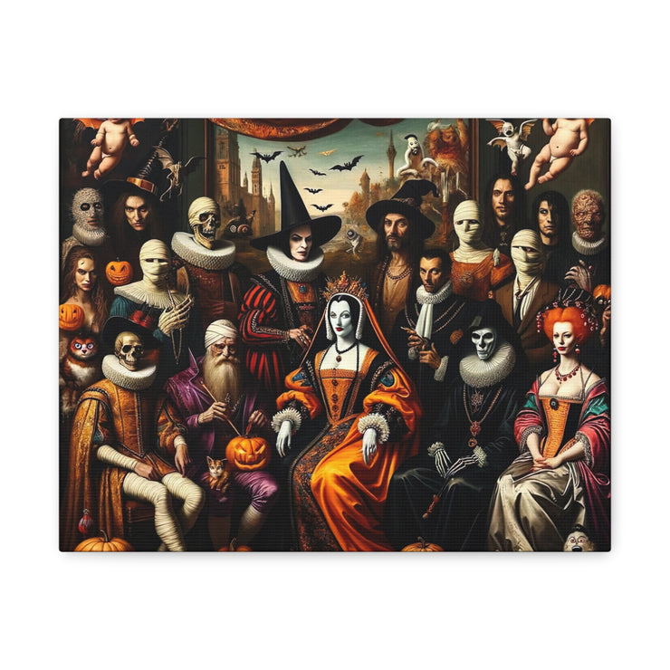 Masquerade of Shadows: An All Hallows' Eve Court Canvas Gallery Wraps