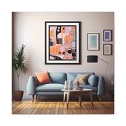 Abstract Art and Couch Canvas Gallery Wraps