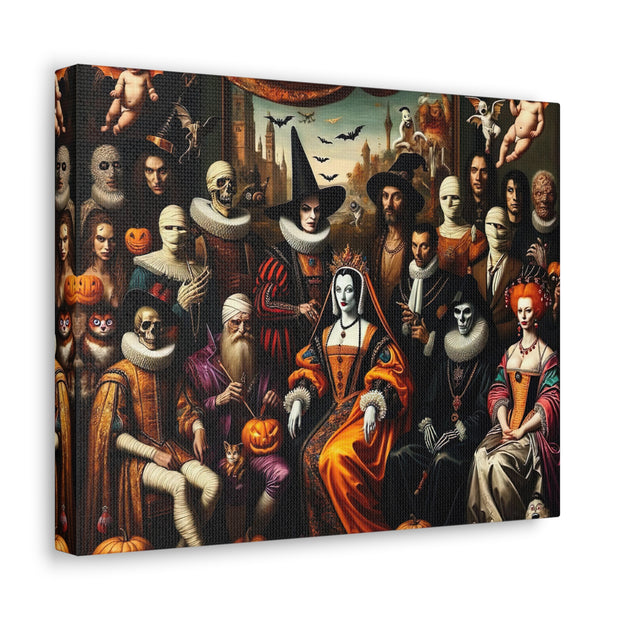 Masquerade of Shadows: An All Hallows' Eve Court Canvas Gallery Wraps