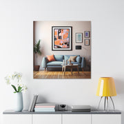 Abstract Art and Couch Canvas Gallery Wraps