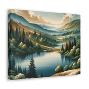 Tranquil Vista" - Detailed Landscape Art