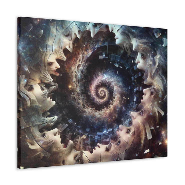 Hypnotic Whirlpool, Fragmented Portraits Canvas Gallery Wraps