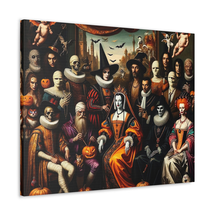 Masquerade of Shadows: An All Hallows' Eve Court Canvas Gallery Wraps