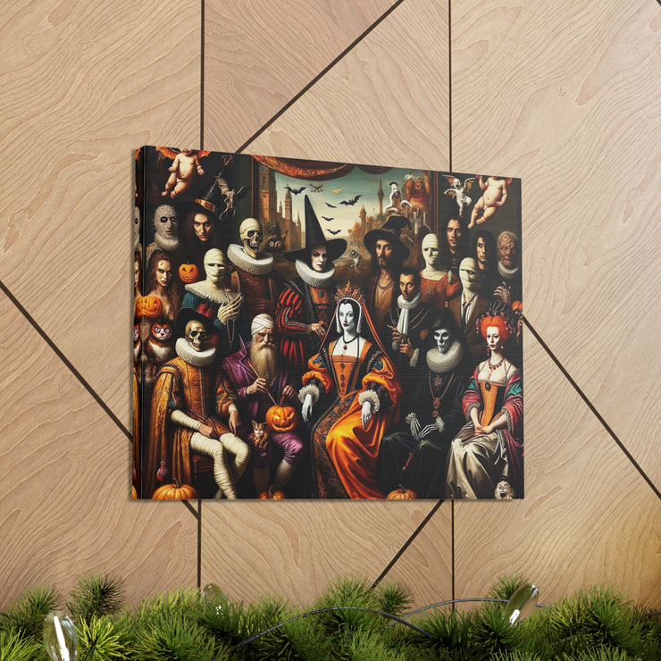 Masquerade of Shadows: An All Hallows' Eve Court Canvas Gallery Wraps