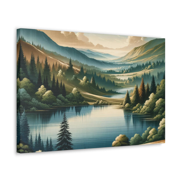 Tranquil Vista" - Detailed Landscape Art