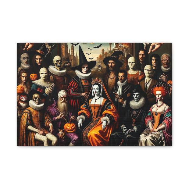 Masquerade of Shadows: An All Hallows' Eve Court Canvas Gallery Wraps