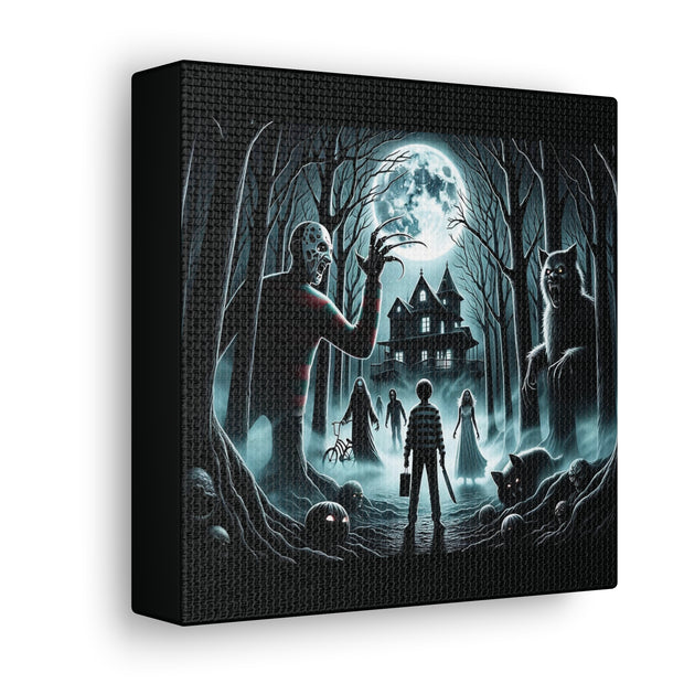 Scariest Movie Mashup Digital Art Canvas Gallery Wraps