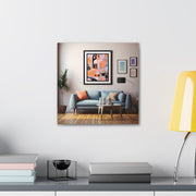 Abstract Art and Couch Canvas Gallery Wraps