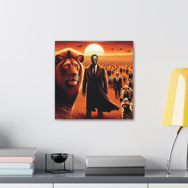 Leadership Unleashed: The Vanguard and the King - Artistic Canvas Print